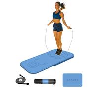 LaiEr Lot de 2 tapis de protection antidérapants pour genoux - Absorption des chocs - Pour exercices de fitness, de gym à domicile(140cm*62cm*8mm+61cm*41cm*8mm)…