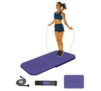LaiEr Lot de 2 tapis de protection antidérapants pour genoux - Absorption des chocs - Pour exercices de fitness, de gym à domicile(140cm*62cm*8mm+61cm*41cm*8mm)…