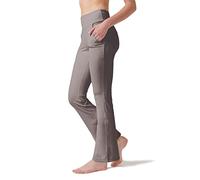 LaiEr Pantalon de Yoga Taille Haute pour Femmes - 4 Poches, Legging Élastique Décontracté à la Maison, Évasé et Fitness