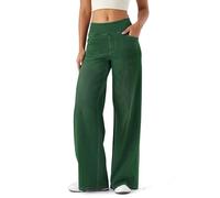 LaiEr Pantalon en Denim à Jambe Large pour Femmes, Taille Haute, Jambe Droite, Coupe Ample, Jeans décontractés très Extensibles pour Le Yoga, Le Fitness, Les Sports décontractés