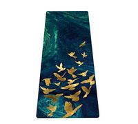 LaiEr Tapis de yoga de voyage portable, tapis d'entraînement léger et pliable - Idéal pour le yoga, le pilates, le bikram, les étirements, l'entraînement et l'exercice (183 cm x 61 cm x 1.5 mm)