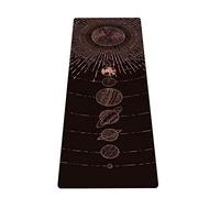 LaiEr Tapis de yoga de voyage portable, tapis d'entraînement léger et pliable - Idéal pour le yoga, le pilates, le bikram, les étirements, l'entraînement et l'exercice (183 cm x 61 cm x 1.5 mm)