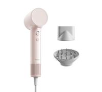 Laifen Air Sèche-Cheveux, 280 g Léger, Jusqu'à 15× Plus Rapide, Rose Pastel | Diffuseur & Lisseur, 200M Ions, 110k Rpm, 60dB, 2 Vit. & 5 Temp., Séchage 3min, Mode Enfant, Voyage.