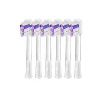 Laifen Cushioned Toothbrush Heads Lot de 6 brosses, Version 2025 - Têtes de rechange compatibles avec la brosse à dents électrique Wave/Wave Special (Blanc super brillant)