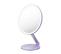 Laifen Glowy Mirror avec Lumière, 3 Couleurs & 6 Niveaux, Pliable, Violet | Rendu des couleurs Ra98, éclairage à 360°, 6 niveaux de luminosité, éclairage automatique, pied réglable, auto de 36 jours