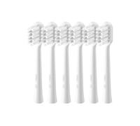 Laifen Lot de 6 têtes de brosse à dents de rechange pour adultes, compatibles avec la brosse à dents électrique Laifen Wave (soin des gencives, blanc)