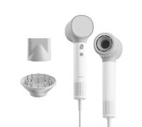 Laifen Neo Sèche-Cheveux Haute Vitesse, 200M Ions Négatifs, Moteur Brushless 110k tr/min, Température Intelligente, Léger 390g, Silencieux 59dB, 2 Buses Magnétiques adapté à toute chevelure (Blanc)