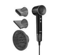 Laifen Swift Special Sèche-cheveux 200M d'Ions Négatifs Moteur Brushless 110K tr/min Séchage Rapide Contrôle Intelligent de Température 3 Buses Magnétique Bruit Réduit Cheveux Bouclés Lisses (Noir)