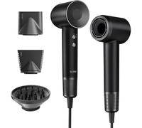Sèche-cheveux Laifen Swift haute vitesse - Séchage rapide 1600W & 110,000RPM - avec 3 accessoires - Noir - 1.8m Noir G