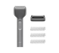 Laifen T1 Pro Rasoir Électrique pour Rasage Quotidien des Barbes Courtes et Clairsemées, Moteur 12 000 CPM, Autonomie 120 Min, Usage à Sec et Sous l'Eau, Avec Tête Tondeuse et 3 sabots (Gris Sidéral)