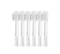 Laifen Tête de Brosse de Rechange Version pour Gencives Sensibles Certifié TÜV PBT Doux DuPont Touffe Hygiénique Sans Cuivre Compatible avec Laifen Wave et Wave Special (Lot de 6 - Soin des Gencives)