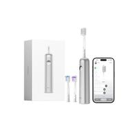 Laifen Wave Brosse À Dents Électrique Sonique, Pionnière 60° Oscillation Vibration, Autonomie de 45 Jours avec 3 Têtes de Brosse, Étanchéité, Acceptée par l’ADA pour Voyages (Acier Inoxydable Satiné)