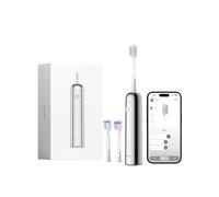 Laifen Wave brosse à dents sonique électrique, oscillation & vibration, 3 têtes, rechargeable, magnétique, étanche IPX7, idéale pour voyage (acier inoxydable)