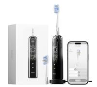Laifen Wave Pro Brosse À Dents Électrique Technologie WaveMotion, 60° Oscillation 66 000 VPM, 70 Jours d'Autonomie, Capteur de Pression, Charge Sans Fil avec 2 Têtes Pro (Version Noir Transparent)
