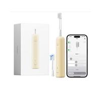 Laifen Wave Special Brosse à Dents Électrique Sonique à Oscillation & Vibration Avec Application, 2 Brossettes de Rechange, IP68 Étanche, Conçue pour le Voyage(jaune)