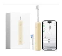 Laifen Wave Special Brosse à Dents Électrique Sonique à Oscillation & Vibration Avec Application, 2 Brossettes de Rechange, IP68 Étanche, Conçue pour le Voyage(jaune)