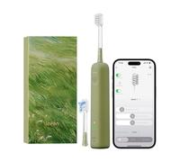 Laifen Wave Special Brosse à Dents Électrique Sonique à Oscillation & Vibration Avec Application, 2 Brossettes de Rechange, IP68 Étanche, Conçue pour le Voyage (Vert)
