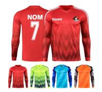 LAIFU Kids Custom Goalkeeper Jersey Maillot de Gardien de But personnalisé pour Les Jeunes et Les Adultes avec Votre nom, numéro et Logo d'équipe