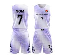 LAIFU Maillot de Basket Enfant Adulte Personnalisé Nom Numéro Logo de l'équipe Ensemble de Basket-Ball