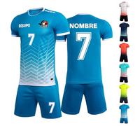LAIFU Maillot de Foot Enfant Homme Personnalis avec Numéro l'équipe du Nom Ensemble Foot Enfant Adulte Personnalisé