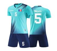 LAIFU Maillot de Foot Enfant Homme Personnalisé Maillot Equipe de Football Enfant Homme avec Le Numéro du Nom