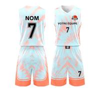 LAIFU Maillots de Basket Enfant personnalisés Nom, numéro, Logo de l'équipe Maillots de Basket Adulte