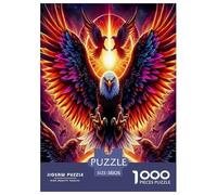 L'aigle Frappe Le Ciel Puzzle 1000 Pieces Cadeau Unique Oiseaux de Proie Jeu Éducatif Challenge Toy À De Qualité Supérieure Peinture Art pour Adultes Et Enfants À Partir De 12 Ans 38x26cm/1000pcs