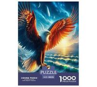 L'aigle Frappe Le Ciel Puzzle 1000 Pièces Cadeau Unique Oiseaux de Proie Jeu Éducatif Défi Jouet À De Qualité Supérieure Peinture Art pour Adultes Et Enfants À Partir De 14 Ans 38x26cm/1000pcs