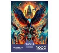 L'aigle Frappe Le Ciel Puzzle 1000 Pièces Educa Cadeau Unique Décoration Intérieure Oiseaux de Proie Jeu Éducatif Challenge Toy Adultes & Enfants des 14 Ans 38x26cm/1000pcs