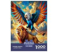 L'aigle Frappe Le Ciel Puzzle 1000 Pièces Educa Divertissement Créatif Décoration Intérieure Oiseaux de Proie Jeu Éducatif Challenge Toy Adultes & Enfants des 14 Ans 38x26cm/1000pcs