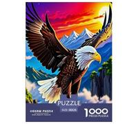 L'aigle Frappe Le Ciel Puzzle 1000 Pièces Educa Jeu D'Intelligence Décoration Intérieure Oiseaux de Proie Jeu Éducatif Challenge Toy Adultes Et Enfants À Partir De 14 Ans 38x26cm/1000pcs