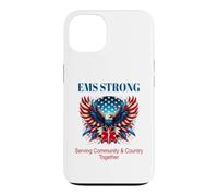 L'aigle Patriotique EMS-EMT, Une étoile de Vie au Service de la communauté Coque pour iPhone 13