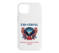L'aigle Patriotique EMS-EMT, Une étoile de Vie au Service de la communauté Coque pour iPhone 14 Plus