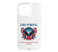 L'aigle Patriotique EMS-EMT, Une étoile de Vie au Service de la communauté Coque pour iPhone 15 Pro Max