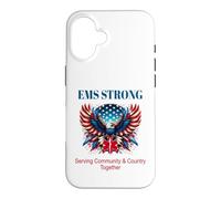 L'aigle Patriotique EMS-EMT, Une étoile de Vie au Service de la communauté Coque pour iPhone 16