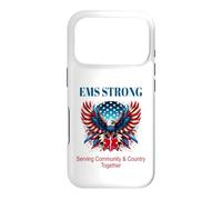 L'aigle Patriotique EMS-EMT, Une étoile de Vie au Service de la communauté Coque pour iPhone 17 Pro