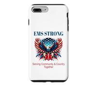 L'aigle Patriotique EMS-EMT, Une étoile de Vie au Service de la communauté Coque pour iPhone 7 Plus/8 Plus