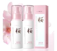 LAIKOU Sakura Toner Hydratant Apaisant, 2 x 100ml Tonic Visage, Hydratant, Apaisant et Éclaircissant - Lotion Tonique pour Peau Sèche, Mixte ou Sensible