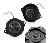 LAIKOU Super tweeters pour Jeep Wrangler JL JLU 2018-2026 et Gladiator JT | Paire d'aigus de 2,5 cm, tableau de bord avant, barre de son de toit, haut-parleurs audio JL, prise adaptateur de faisceau de