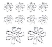 Laikoutd 10 Pièces Pendentifs De Fleurs Irrégulières Fleur Collier À Faire Soi-même Fournitures pour Collier Fabrication Bijoux Fabrication Bijoux Fournitures
