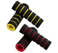 Laikoutd 2 Paires De Poignées Guidon Antidérapantes pour Vélos Couvercle Verrouillage Pièces Cyclisme