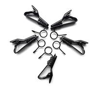 Laikoutd 5 Pièces Microphone Fer Pince Cravate Revers Collier Portable pour MP3 Téléphone Écouteurs Accessoires Universel Cravate Pince Fer Portable Écouteurs Microphones Clips pour T-Shirt Col