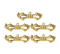 Laikoutd 5 Pièces Vintage Élégant Tout Assorti Costume Broche Conception De Nœud Papillon en Métal Bijoux Accessoires Mariage Banquet Costume Veste Collier Fixe