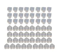 Laikoutd 50 Pack De Supports Clous d'oreilles en Silicone Accessoires Bijoux en Forme 'étoile/cœur Partie Bricolage Bouchon Boucle 'Oreille Arrière pour Boucles 'Oreilles Silicone Back