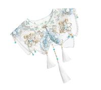 Laikoutd Ancient Costume Stole Collar Removeable Faux Collar For Cultural Event Dressingup Traditional Horse Face Skirt Shawl New Chinese Styles Shawl