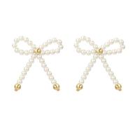 Laikoutd Boucles D'oreilles/collier Pendentif Nœud Papillon À La Mode Ornement De Perles D'imitation Élégant Bijoux Élégants Pour Un Usage Quotidien Accessoire De Mode