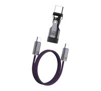 Laikoutd Câble de Type C à Type C 240W, données de Rapide avec connecteur Rotatif à 360 degrés, Remplacement pour Le Chargement en Aluminium de Voyage