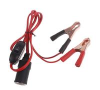 Laikoutd Câble D'extension Allume-Cigare avec Bouton Marche/arrêt 2 Pinces Prise Universelle 360W pour Cordon d'alimentation De Pompe À Air Automatique 12v 24v Rallonge Voiture