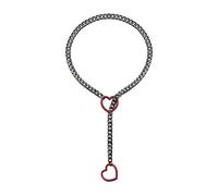 Laikoutd Collier avec pendentif en forme de cœur punk rock inspiré du hip punk rock avec breloque en forme de cœur réglable