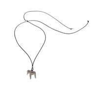 Laikoutd Collier cheval de couleur, Design Unique, longue chaîne, parfait, pendentif cheval